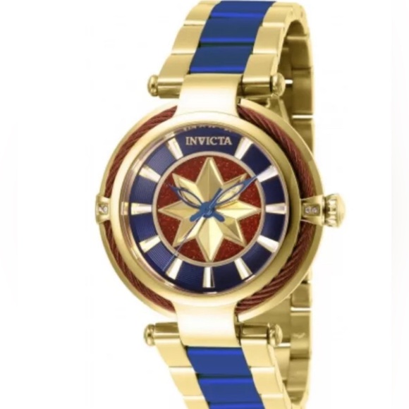 invicta marvel captain america watch Women’s gold